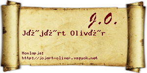Jójárt Olivér névjegykártya